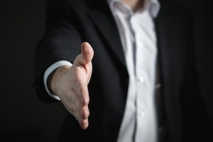 offering a hand 